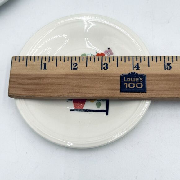 Vintage Edwin Knowles Penthouse Plant Stand Small Plate Set / Lot of 4 - Picture 8 of 8